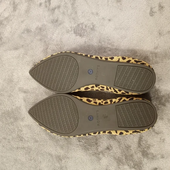 Rothy's Leopard Print Women's Flats Size 9 - Picture 8 of 11